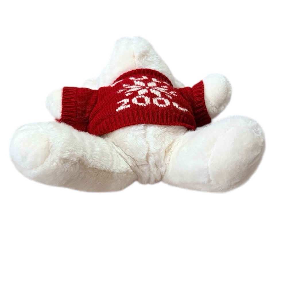 Vintage Polo Millennium Bear Plush with Red Sweater - Picture 4 of 7